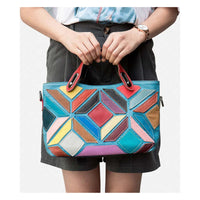 Women's Genuine Leather Bucket Tote Bag