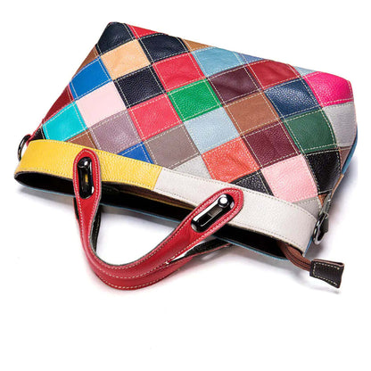 Damen-Beuteltasche aus echtem Leder
