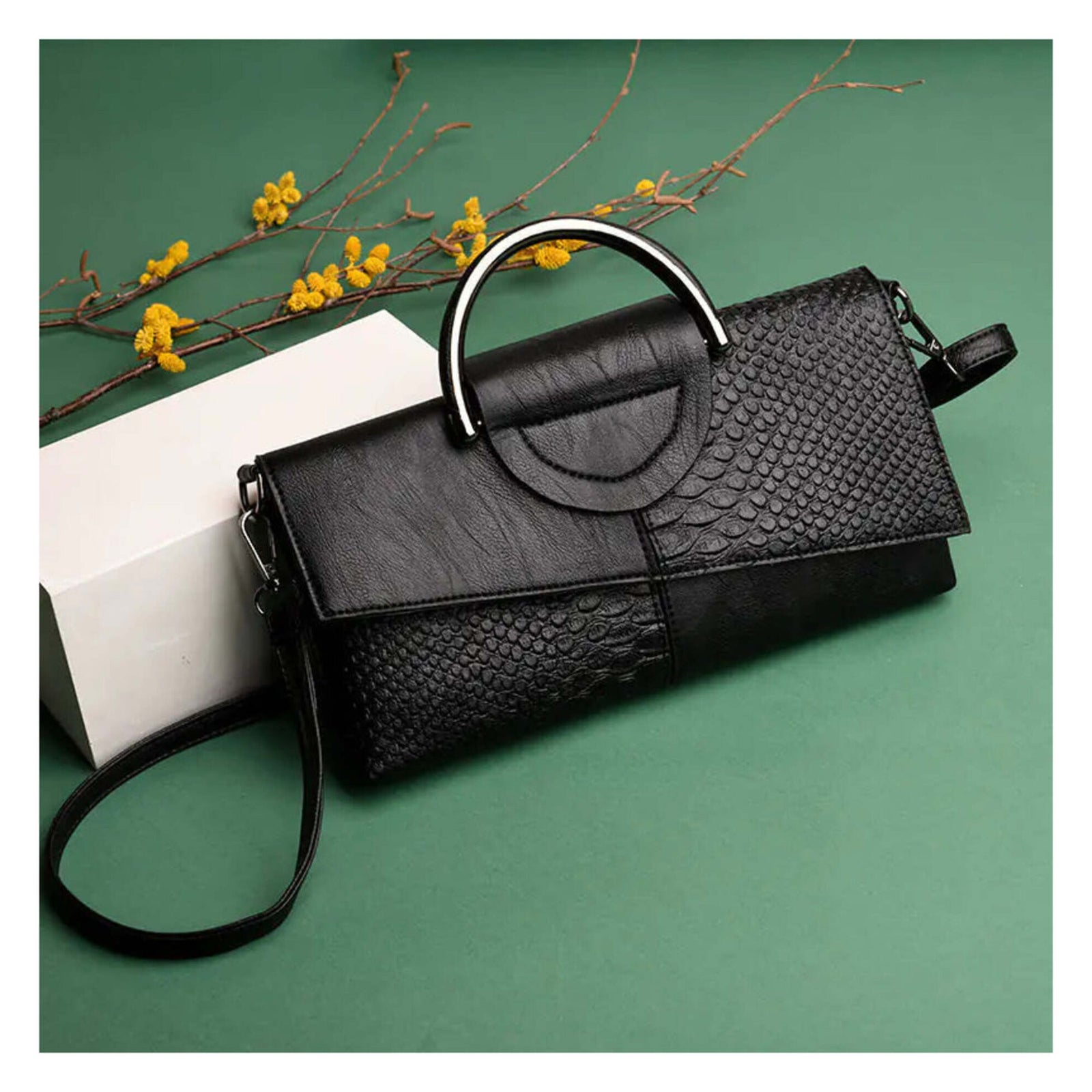 New Women's Leather Party Clutch & Crossbody Bag