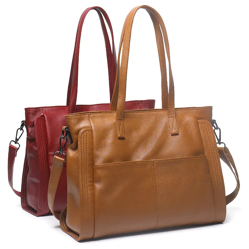 Fashionable Leather Women's Tote and Crossbody Bag